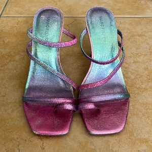 Mermaid Heeled Open Toe Sandal - Size 7